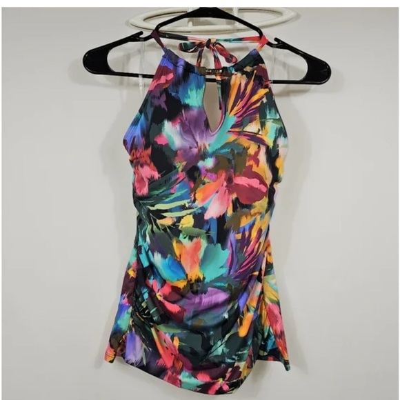 NWT Lauren Ralph Lauren
Women's High-Neck Halter Tankini size 8 - Picture 6 of 11
